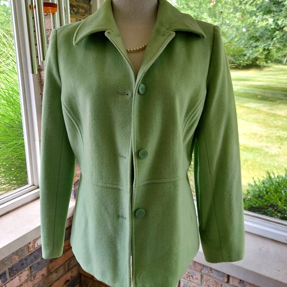 Chadwicks Jackets & Blazers - Vintage Chadwicks Spring Green Wool Jacket size 10